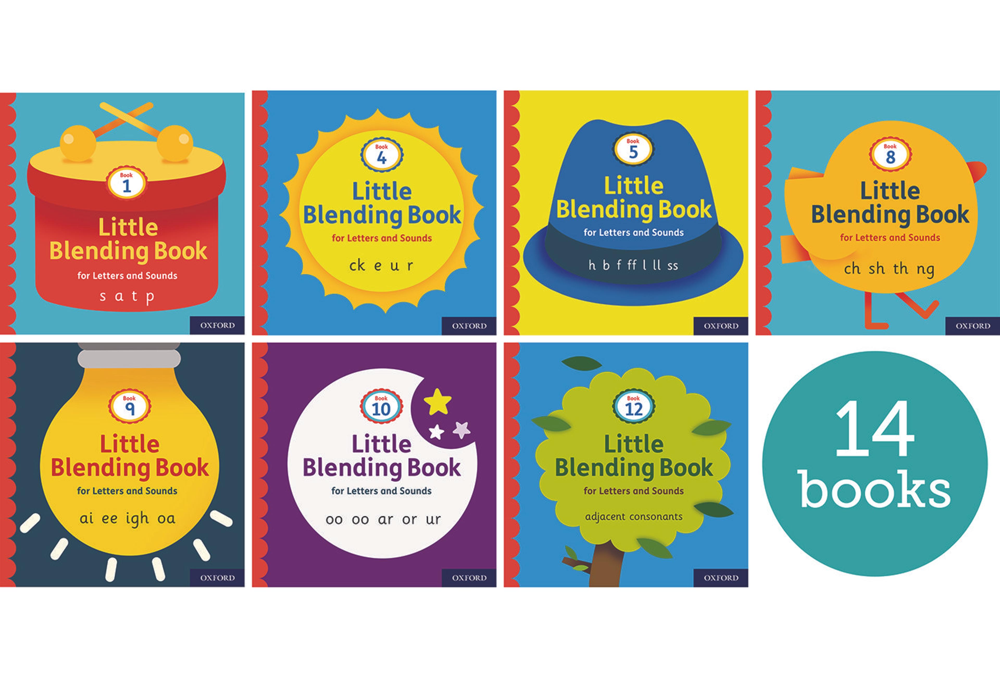 Oxford Little Blending Books for Letters and Sounds - Set of 14