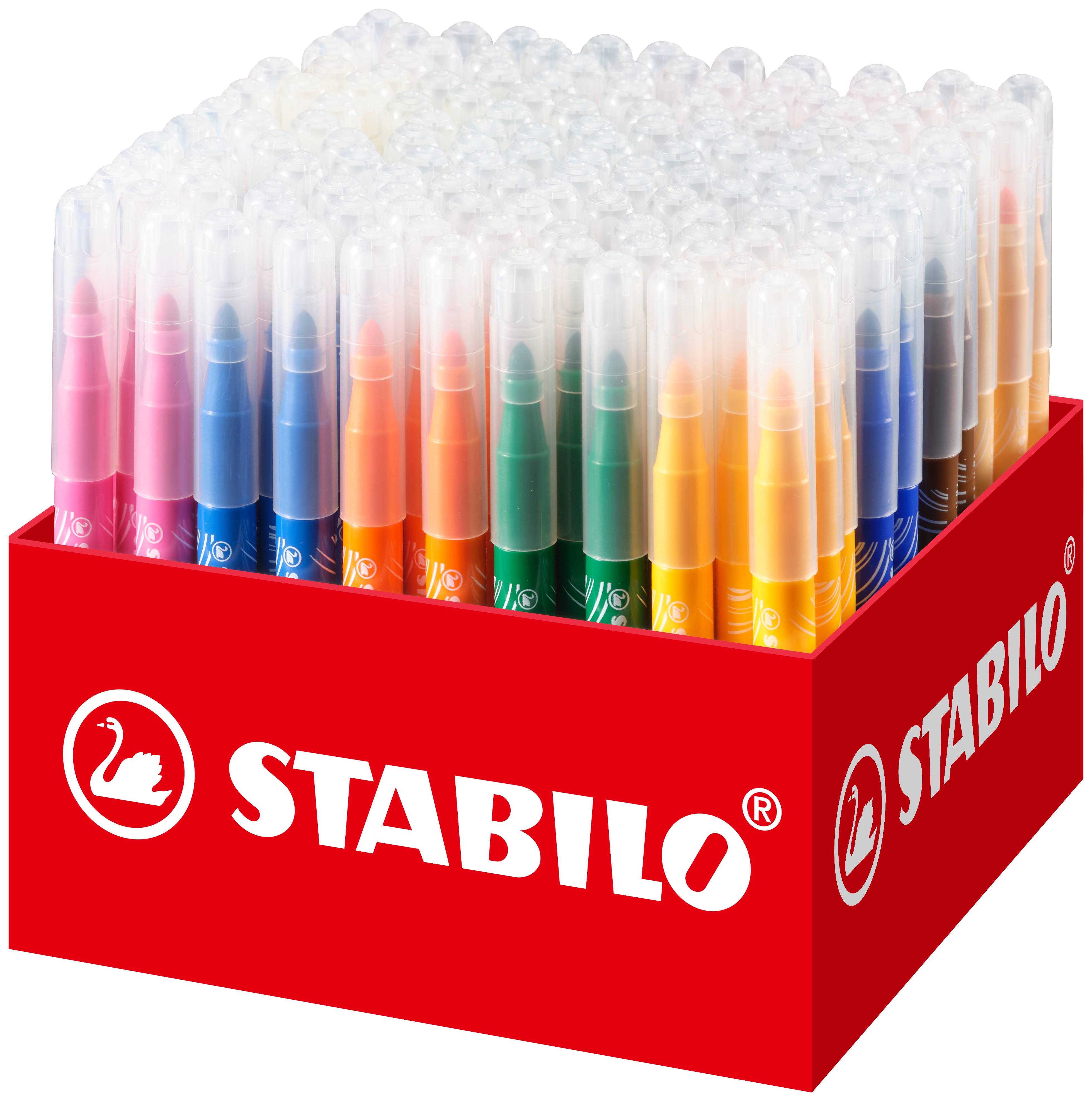 Stabilo fibre-tip pens x 140 pieces