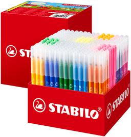 STABILO Trio A-Z Fibre-Tip Pen with Triangular Grip Zone – Box of 240