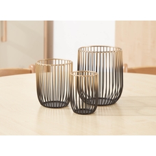 Black and Gold Ombre Wire Vases from Hope Education - Pack of 3 