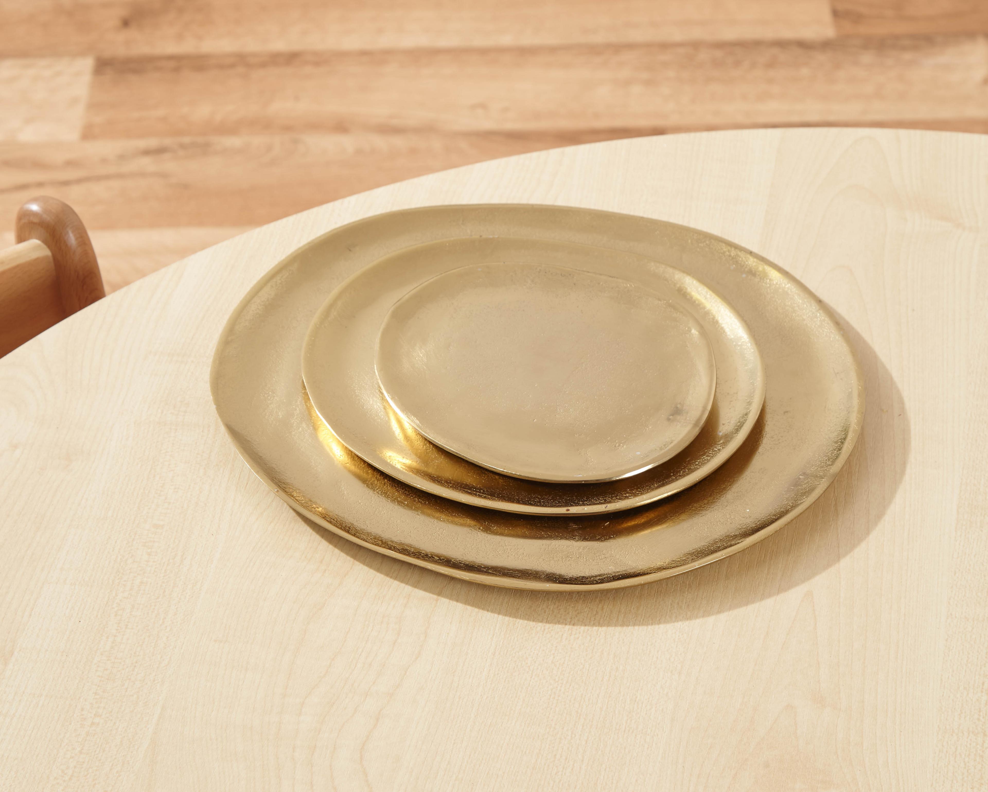 Gold Irregular Shaped Trays from Hope Education  - Pack of 3 