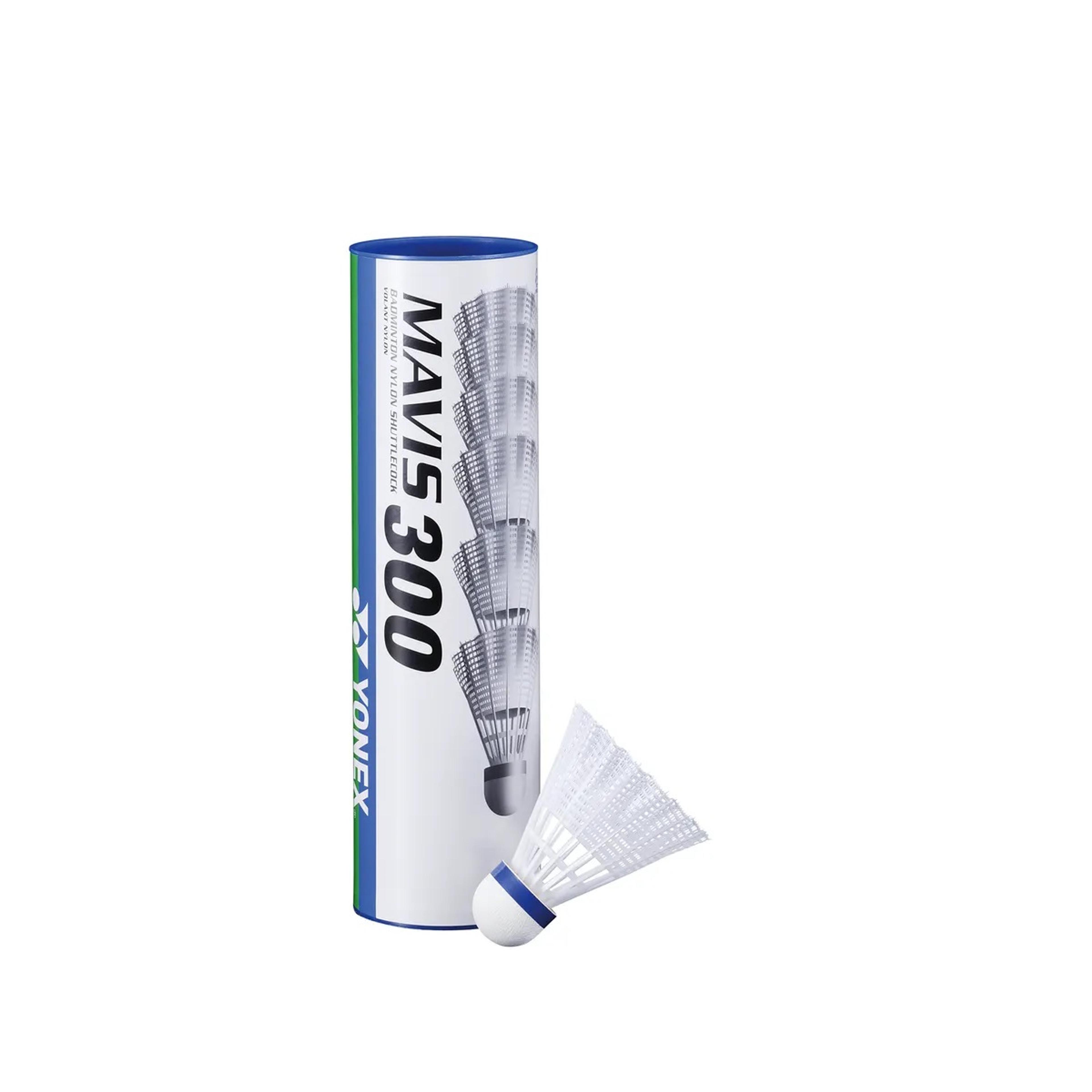 Yonex Mavis 300 Shuttlecocks - White - Medium - Tube of 6 