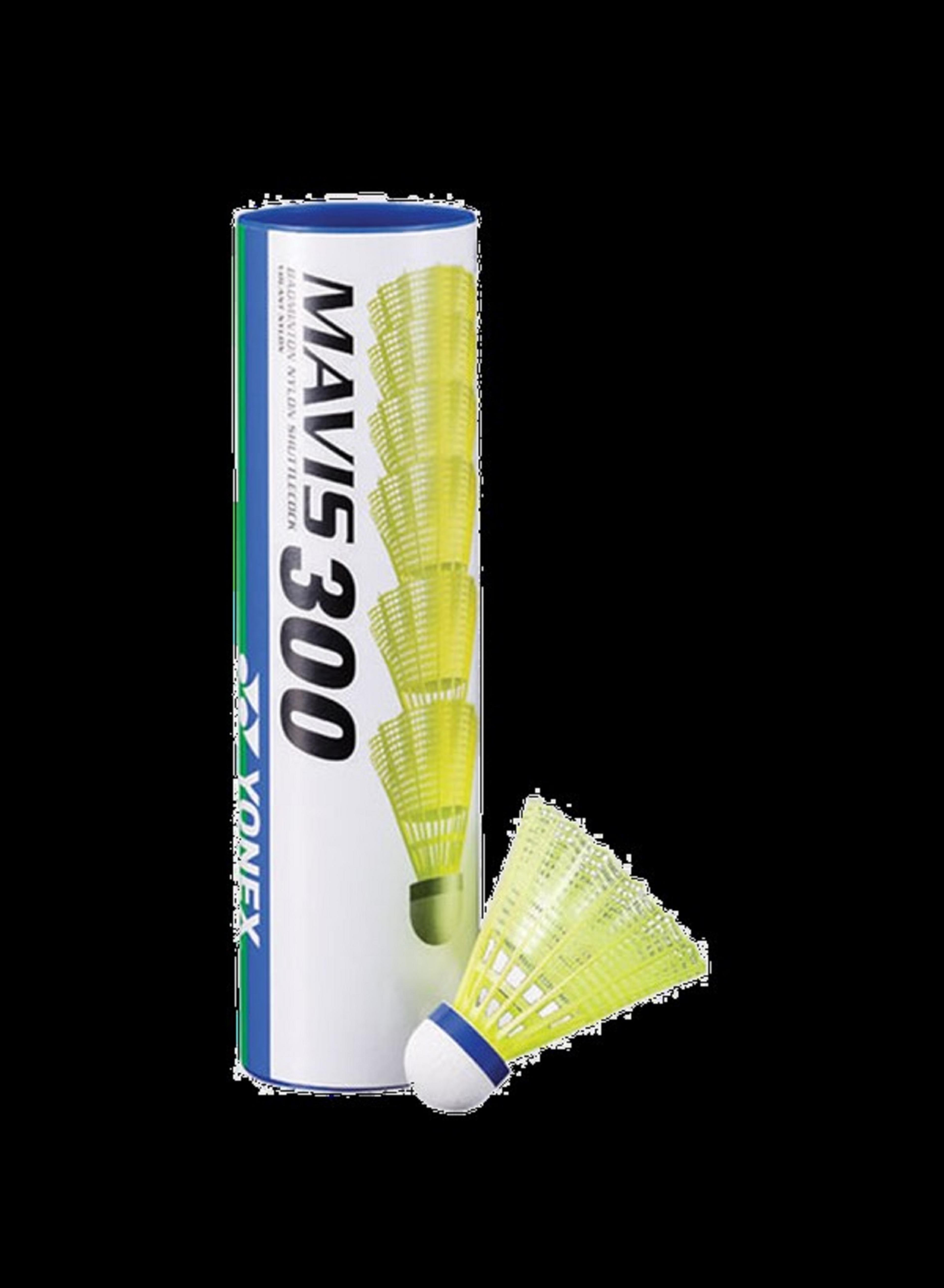 Yonex Mavis 300 Shuttles - Yellow - Medium - Tube of 6