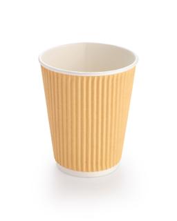 12oz Kraft Ripple Rub Cups - Pack of 500