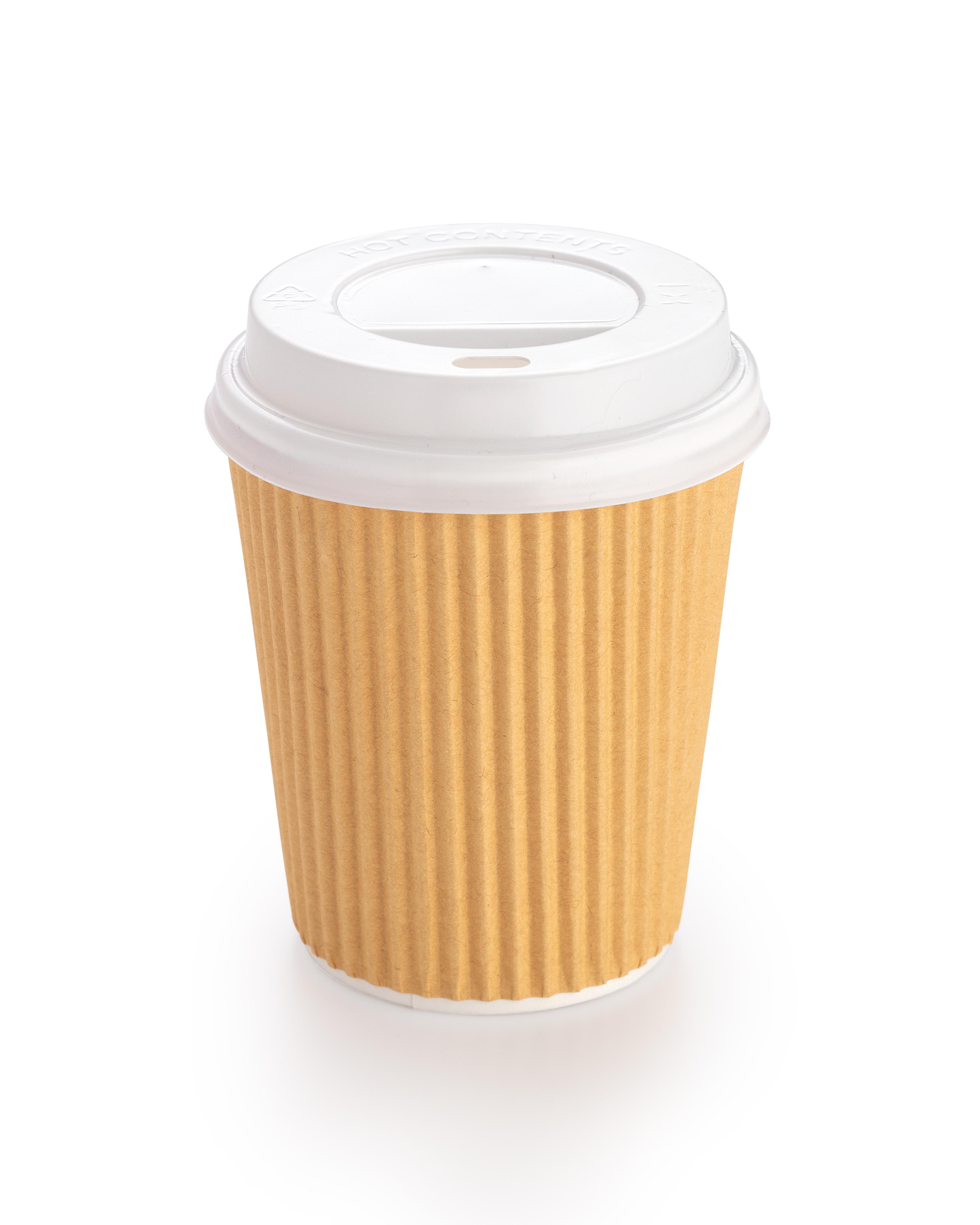 8oz Domed Sip Through Lid White - Pack of 1000