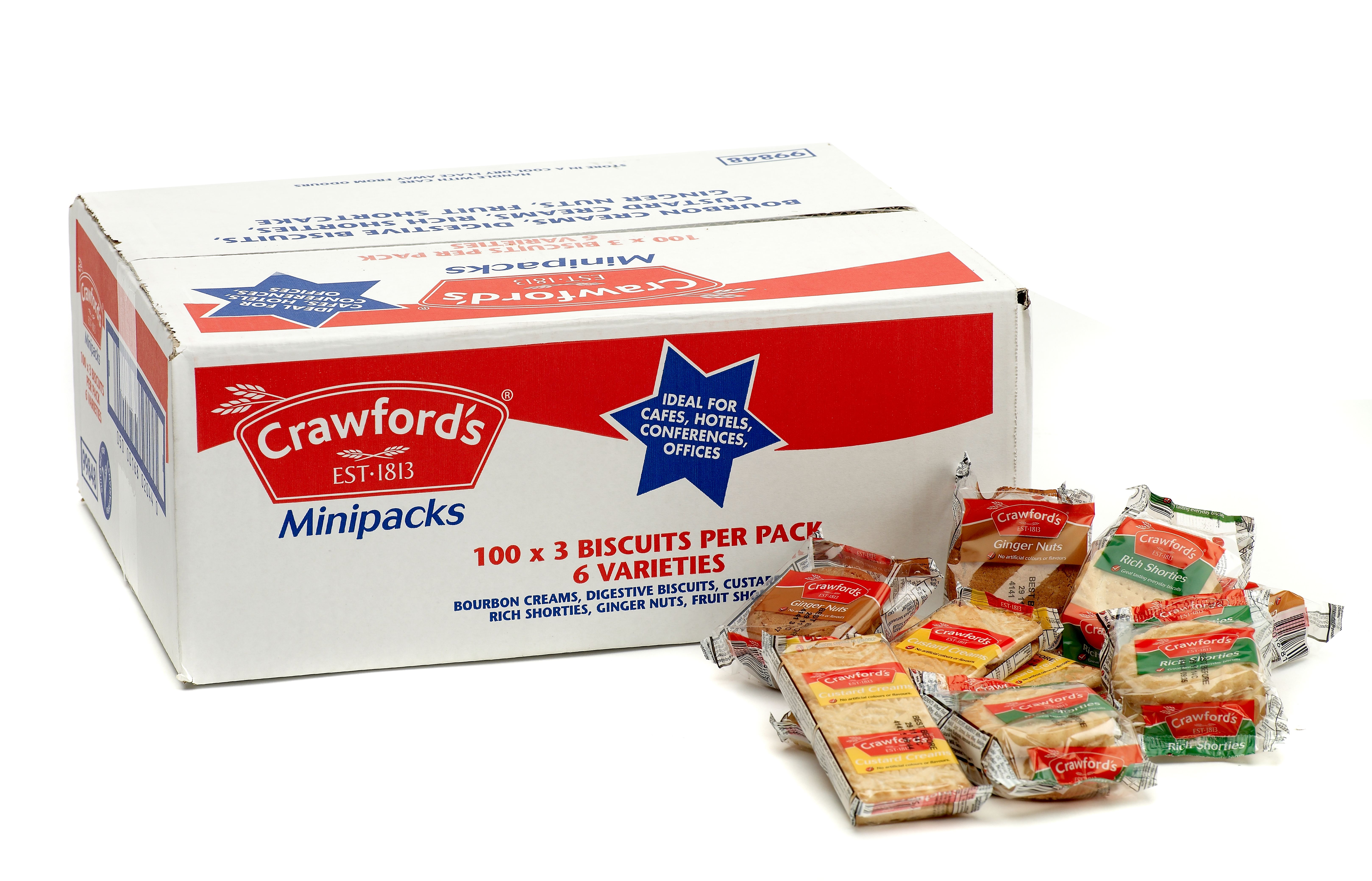 Crawfords Mini Biscuit Packs - P100