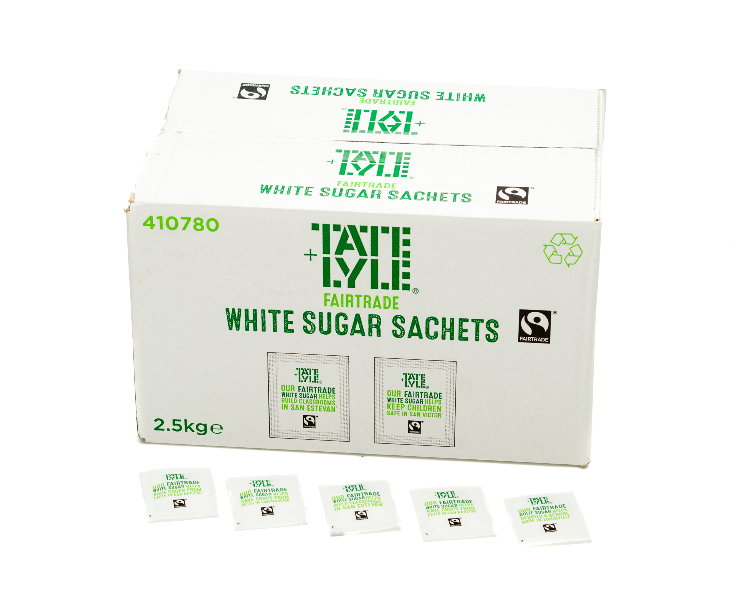 Flo Fairtrade White Sugar Sachets 2.5g