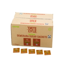Tate & Lyle Flo Fairtrade Demerara Sugar Sachets - 2g - Pack of 1000