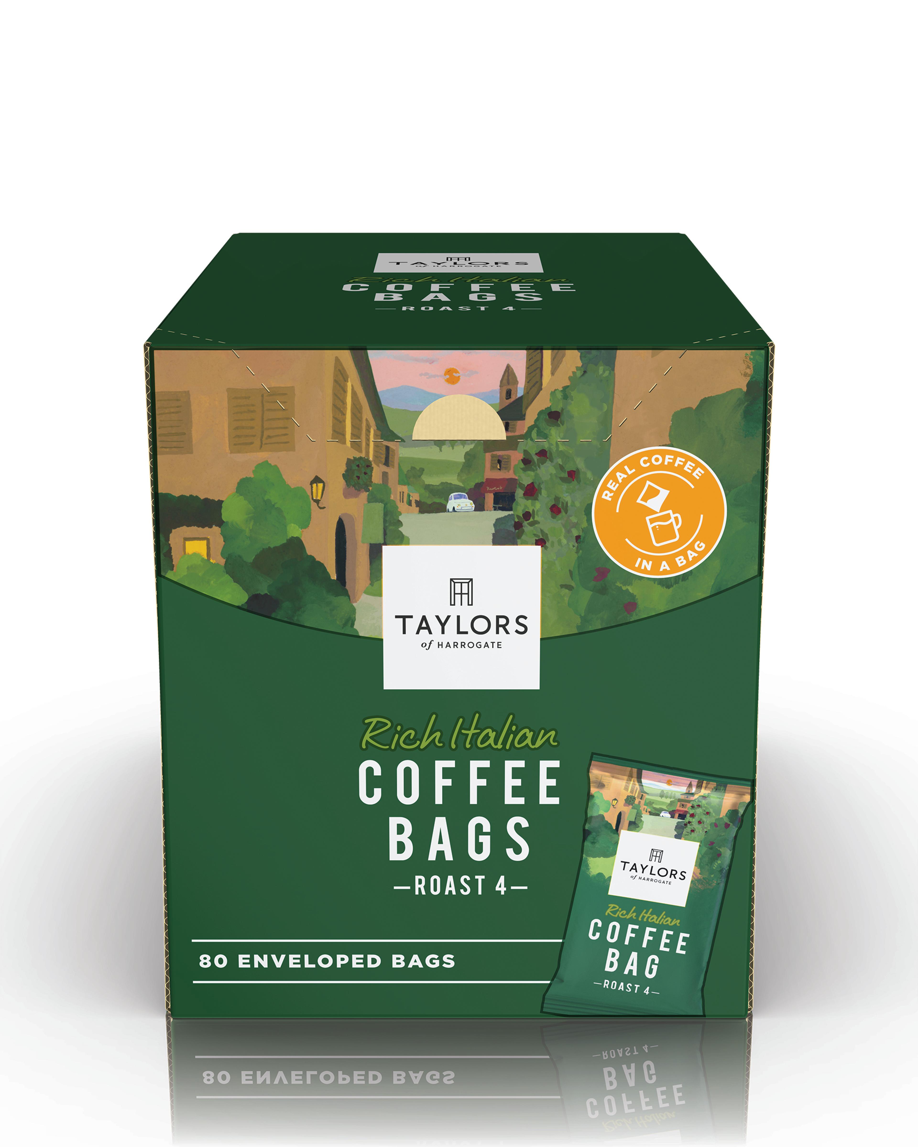 Taylors Of Harrogate Rich Italian Coffee Bags - Pack of 80