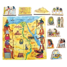 Just Jigsaws Ancient Egypt Wooden Figures - Pack of 10