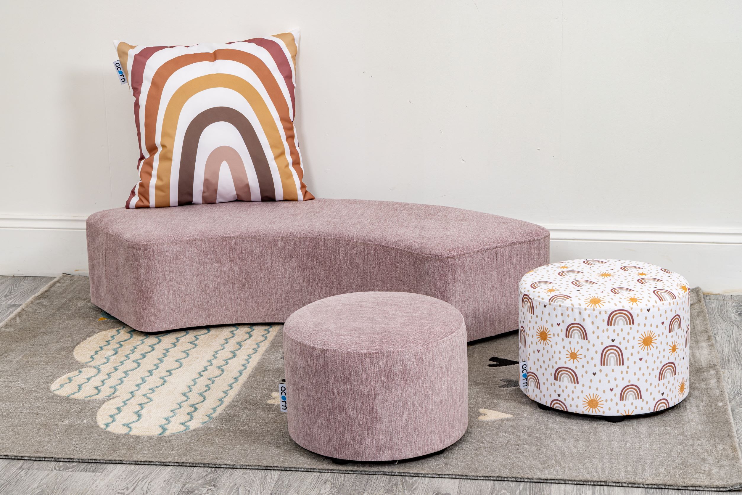 Boho large curve seat