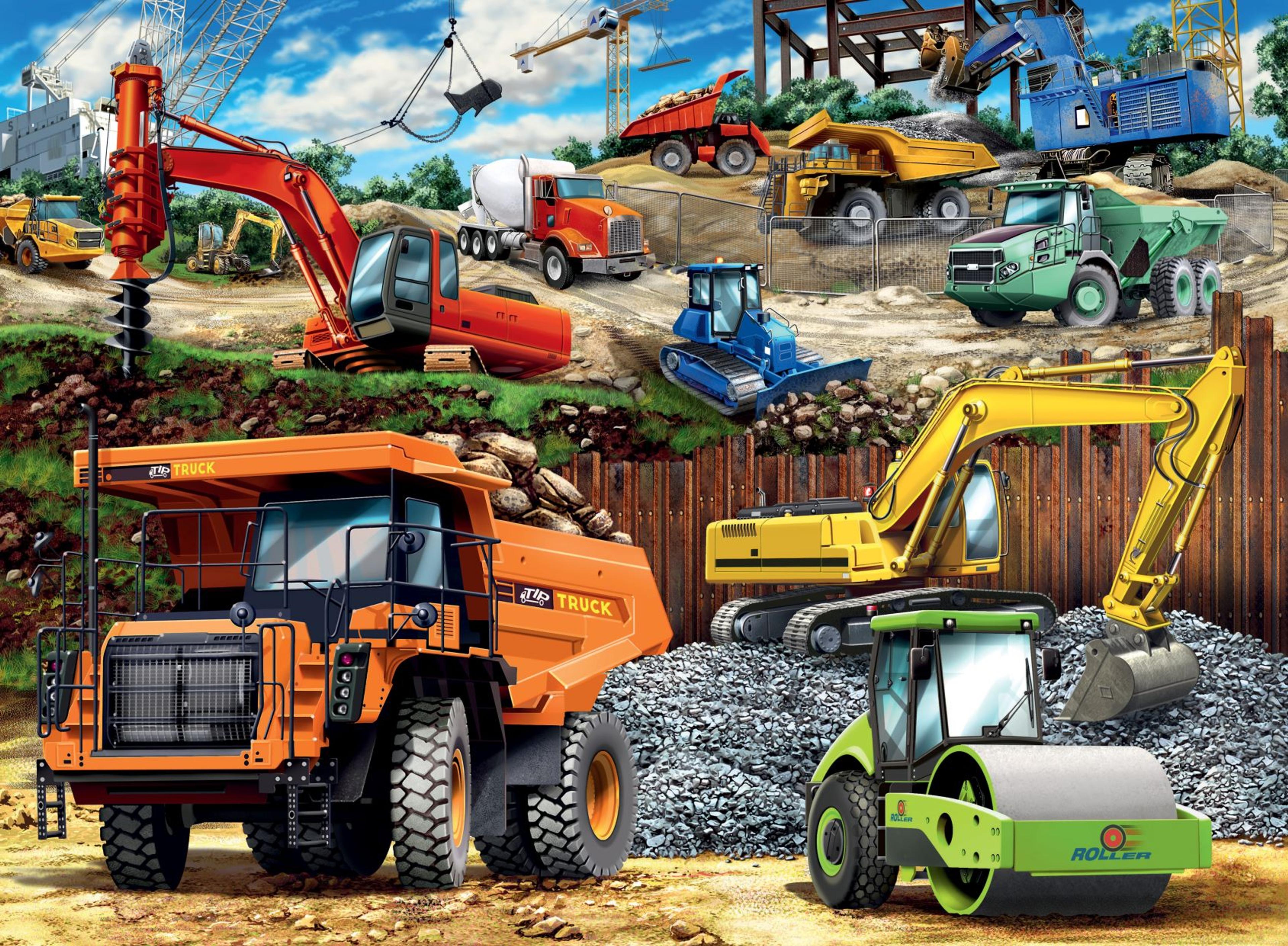 Ravensburger Construction Vehicles XXL Jigsaw - 100 Piece