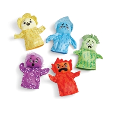 Learning Resources Feelings Family Hand Puppets - Pack of 5