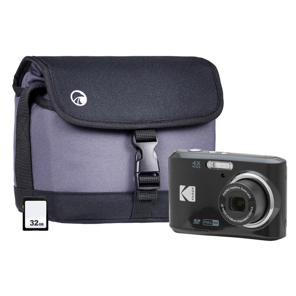 CP00054305 - KODAK Camera PIXPRO FZ55 with Bag and 32GB SD Card - Black