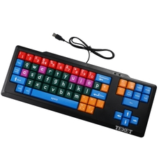 TEXET Wired Multi-colour Lower Case Keyboard