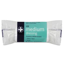 Medium HSE Dressing 12cm x 12cm Sterile - Pack of 10