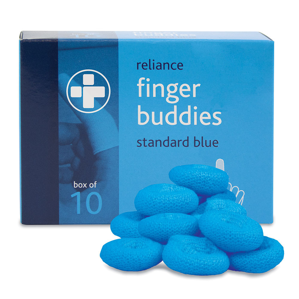 Finger Buddies Blue Standard - Pack x10