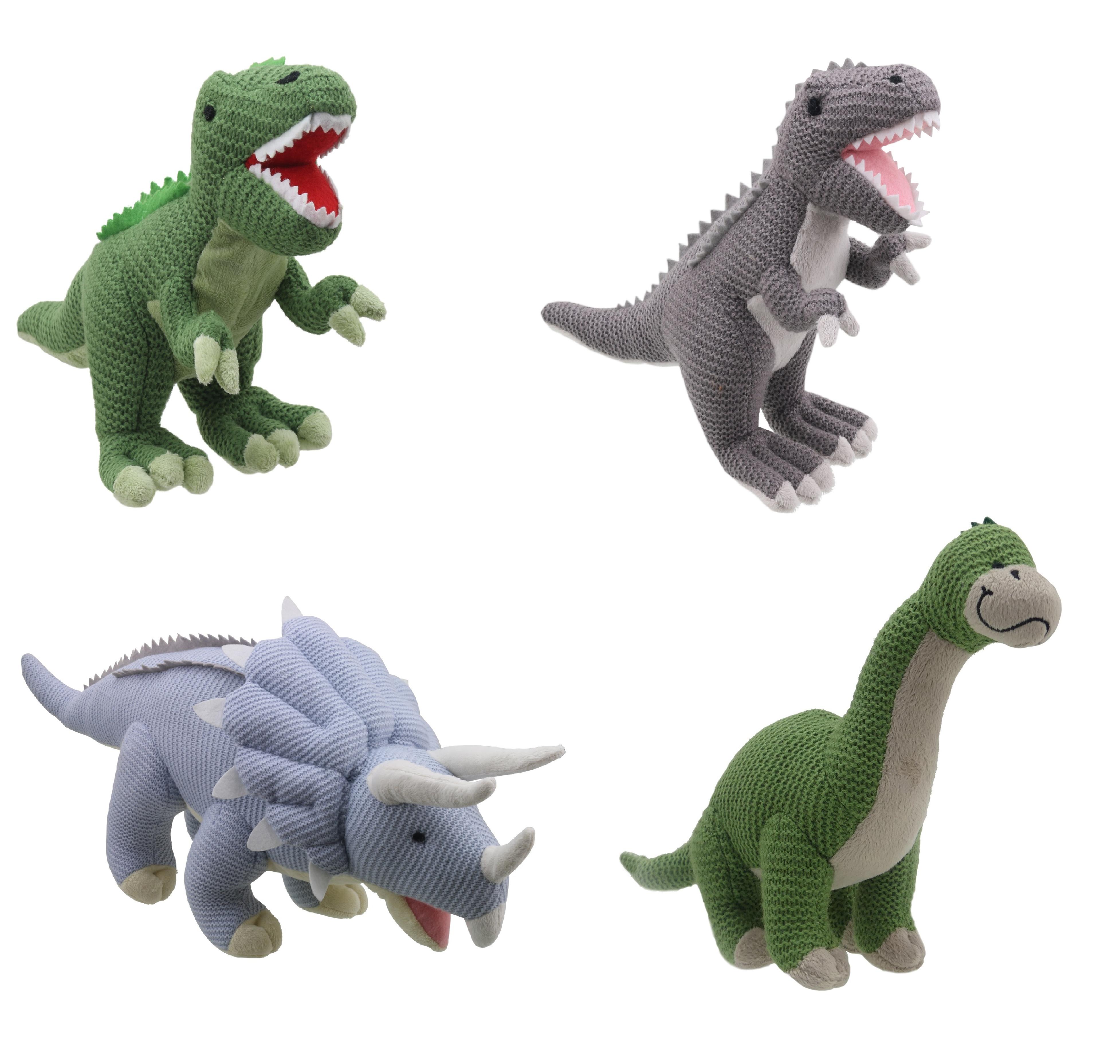 Knitted Dinosaurs - Pack of 4