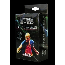 Sure Shot - Matthew Syed 1 Star Table Tennis Balls - Pack of 6 
