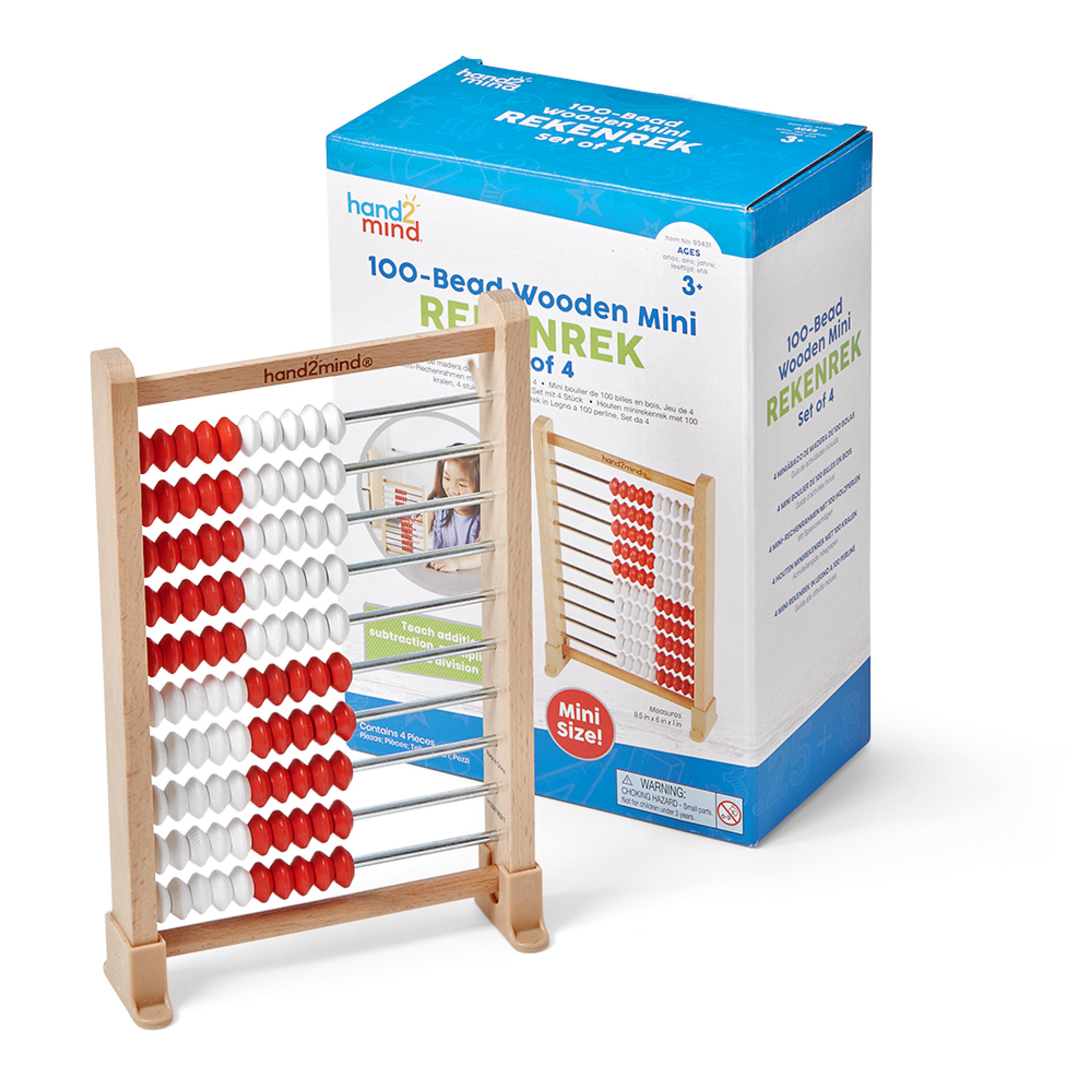 Learning Resources Mini 100-Bead Rekenrek - Set of 25
