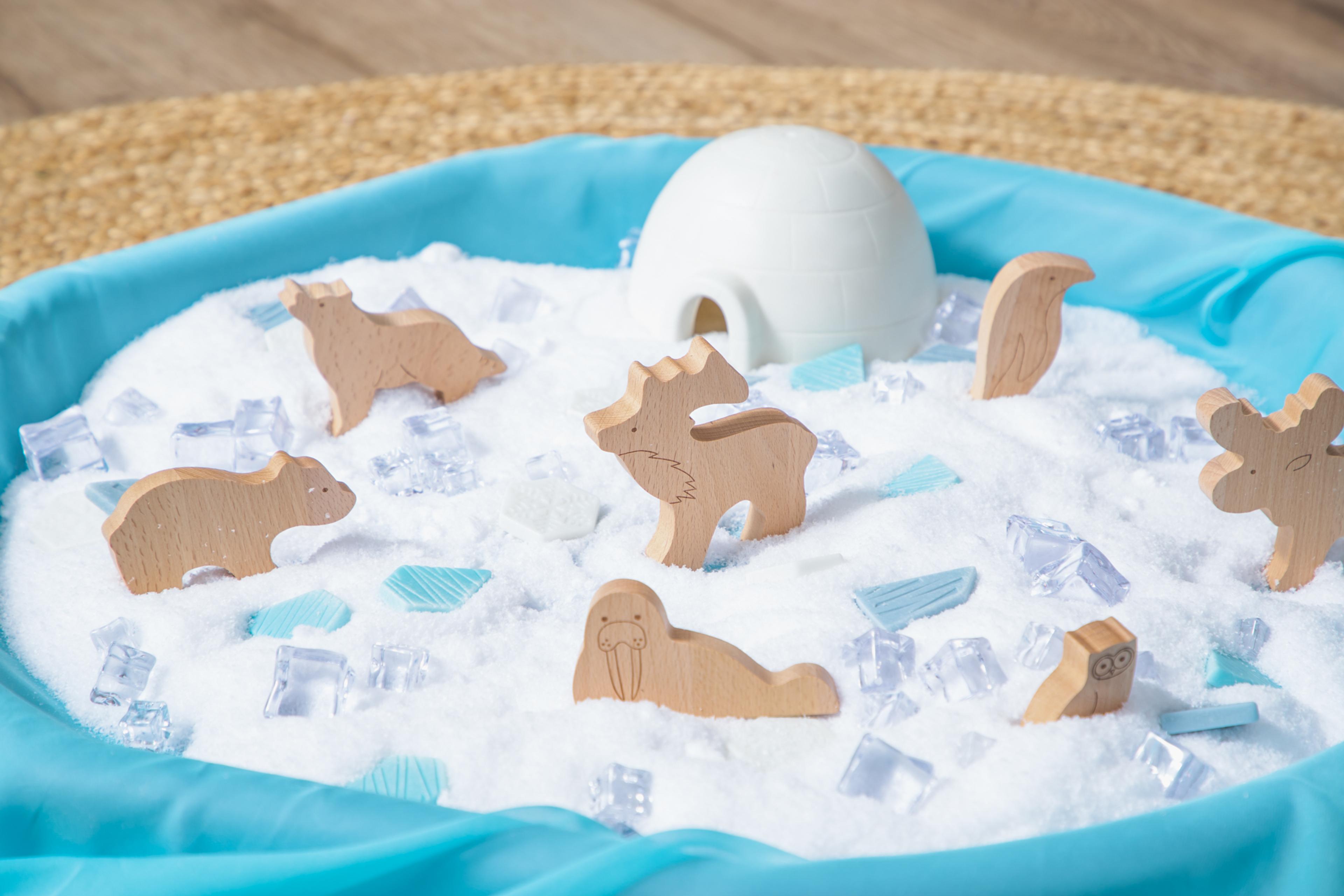 Wooden Cold Environments Animals from Hope Education - Pack of 7 