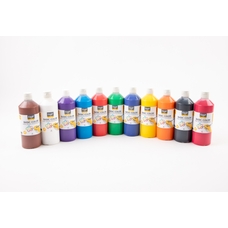 Creall Basic Colour Ready Mixed Paint - Assorted - 500ml - Pack of 20