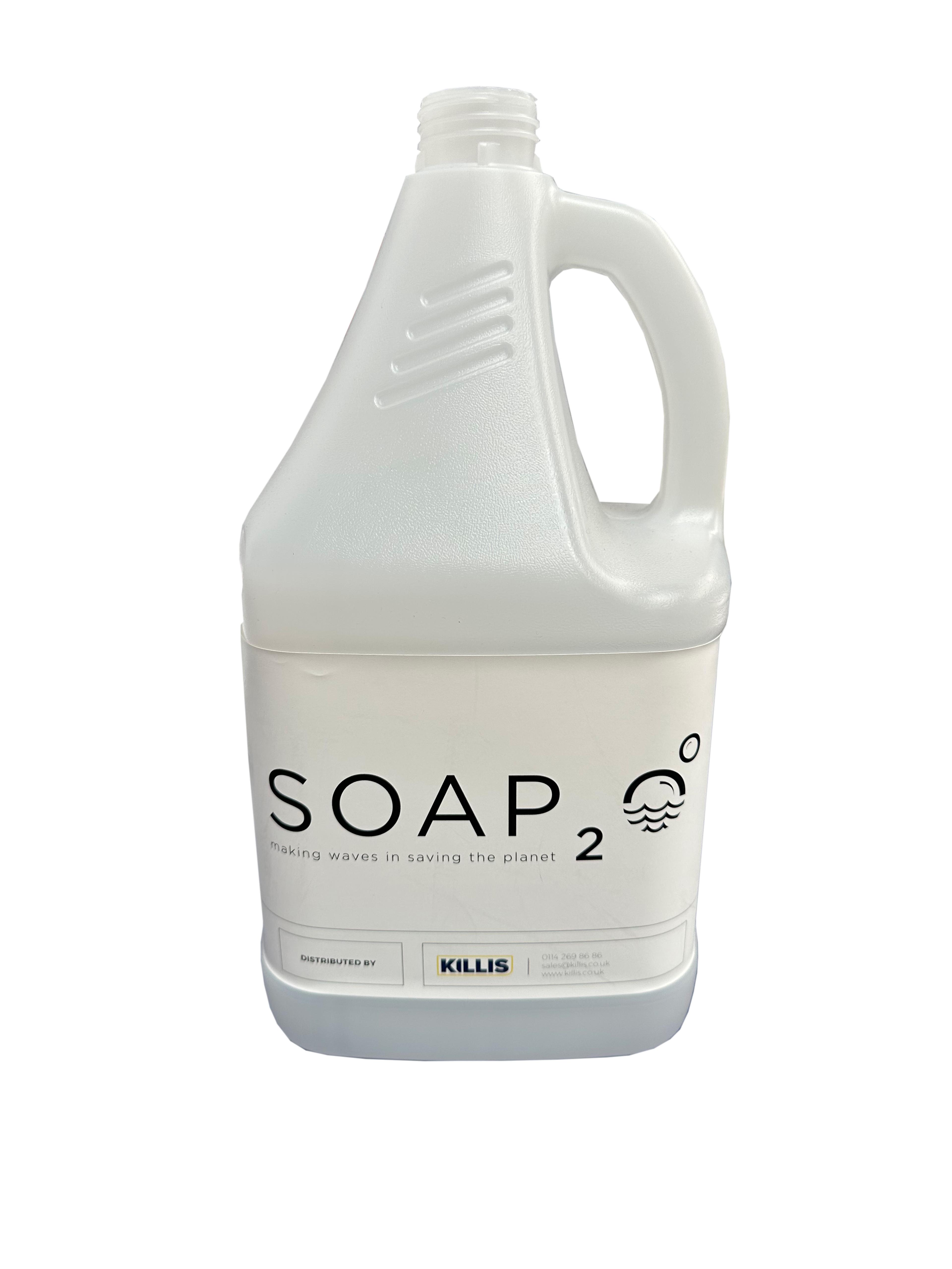 Soap2o 4 Litre Bottle For Life with Labels