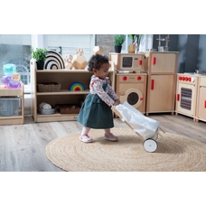 Wooden Shopping Trolley with Cotton Bag from Hope Education 