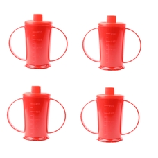 Red Beaker with Spout - Pack of 4