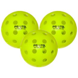 PICKLEBALL UNITED Freedom Outdoor Ball - Yellow - Pack of 3