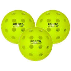 Pickleball United Freedom Ball - Outdoor - Yellow - Pack of 3