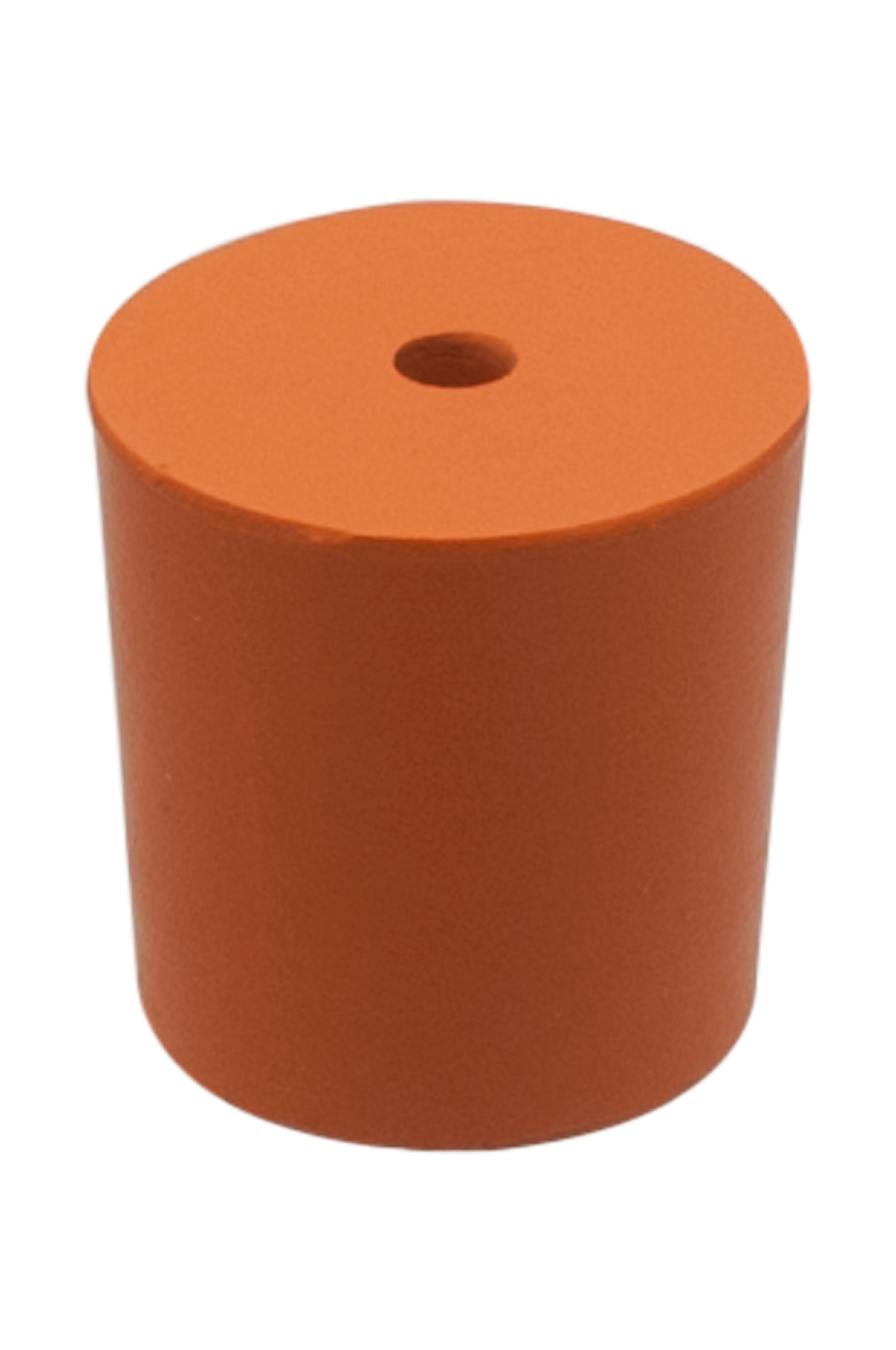 Rubber Stoppers One Hole - Bottom Diameter:  21mm - Pack of 10