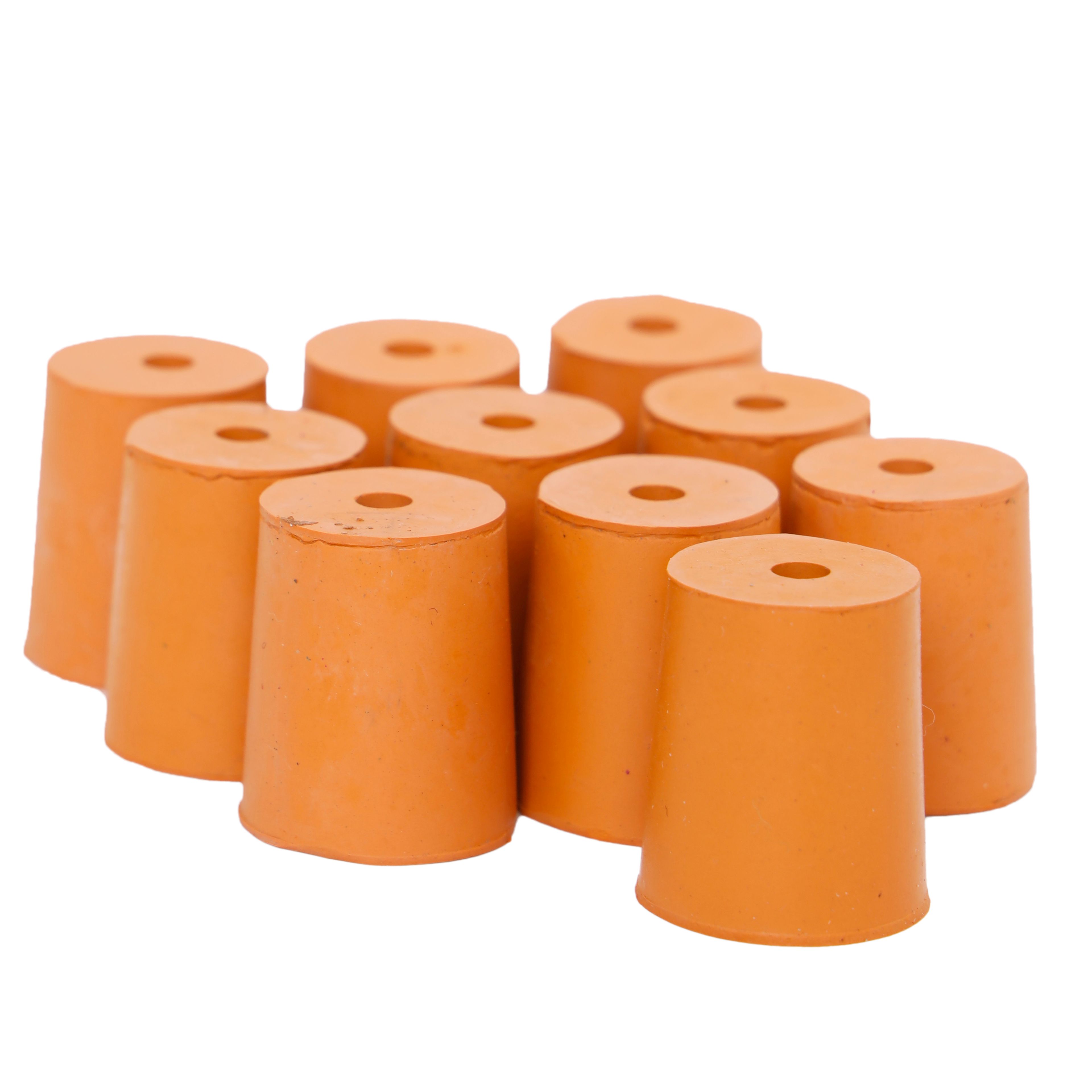 Solid Rubber Stoppers - Bottom Diameter 21mm - Pack of 10