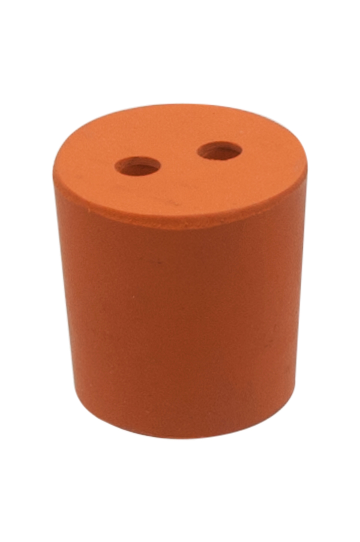 Rubber Stoppers Two Hole - Bottom Diameter: 21mm - Pack of 10