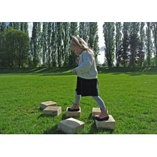 Outdoor Wooden Stepping Stones Pack of 10 from Hope Education