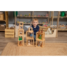 Wooden Construction Cubes from Hope Education - Pack 12