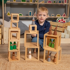 Wooden Construction Cubes from Hope Education - Pack 12
