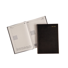 Classmates A4 Day Per Page Academic Diary - Black (2023/2024) - Pack of 1