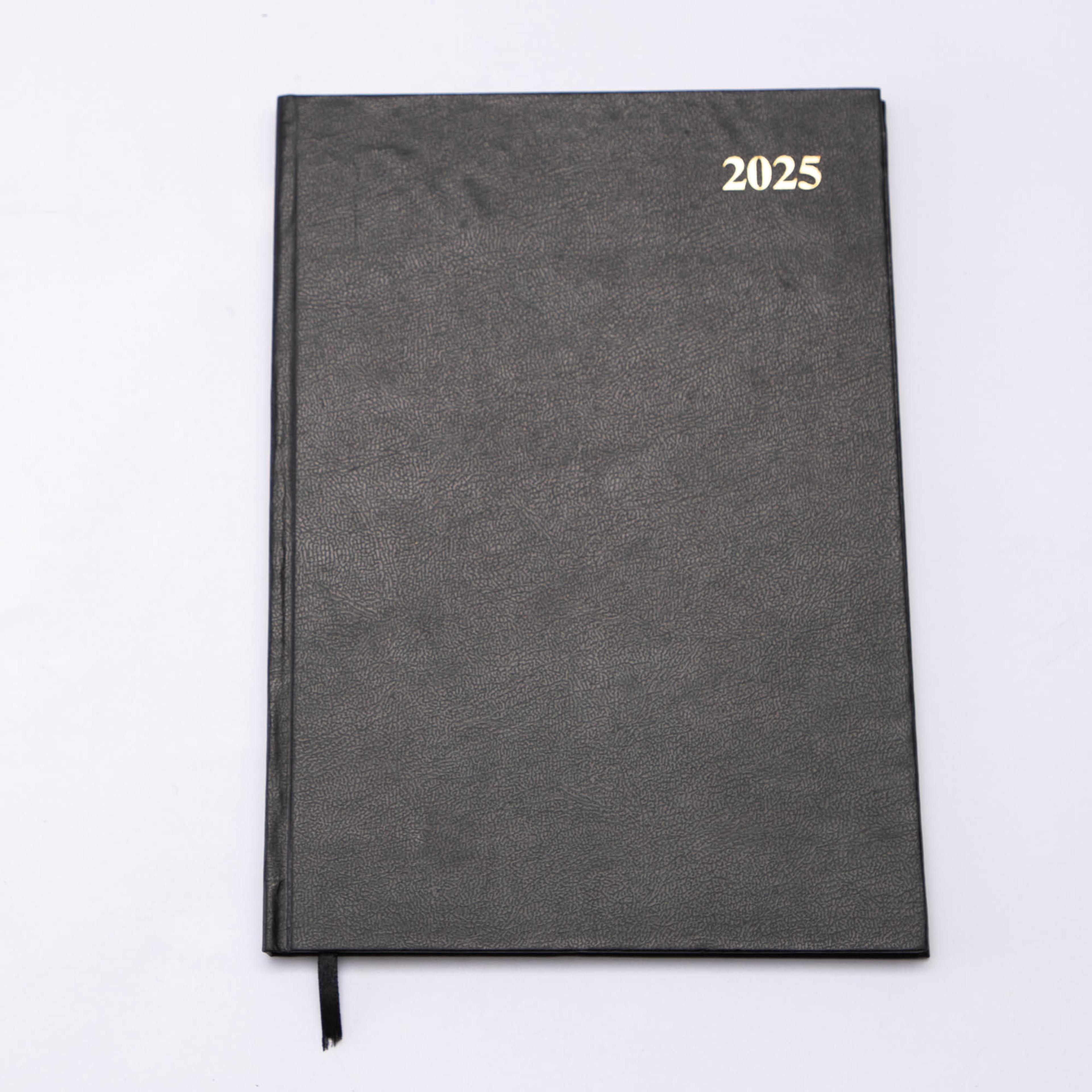 2025 A4 Week to View Calendar Diary - Black - Pack of 1
