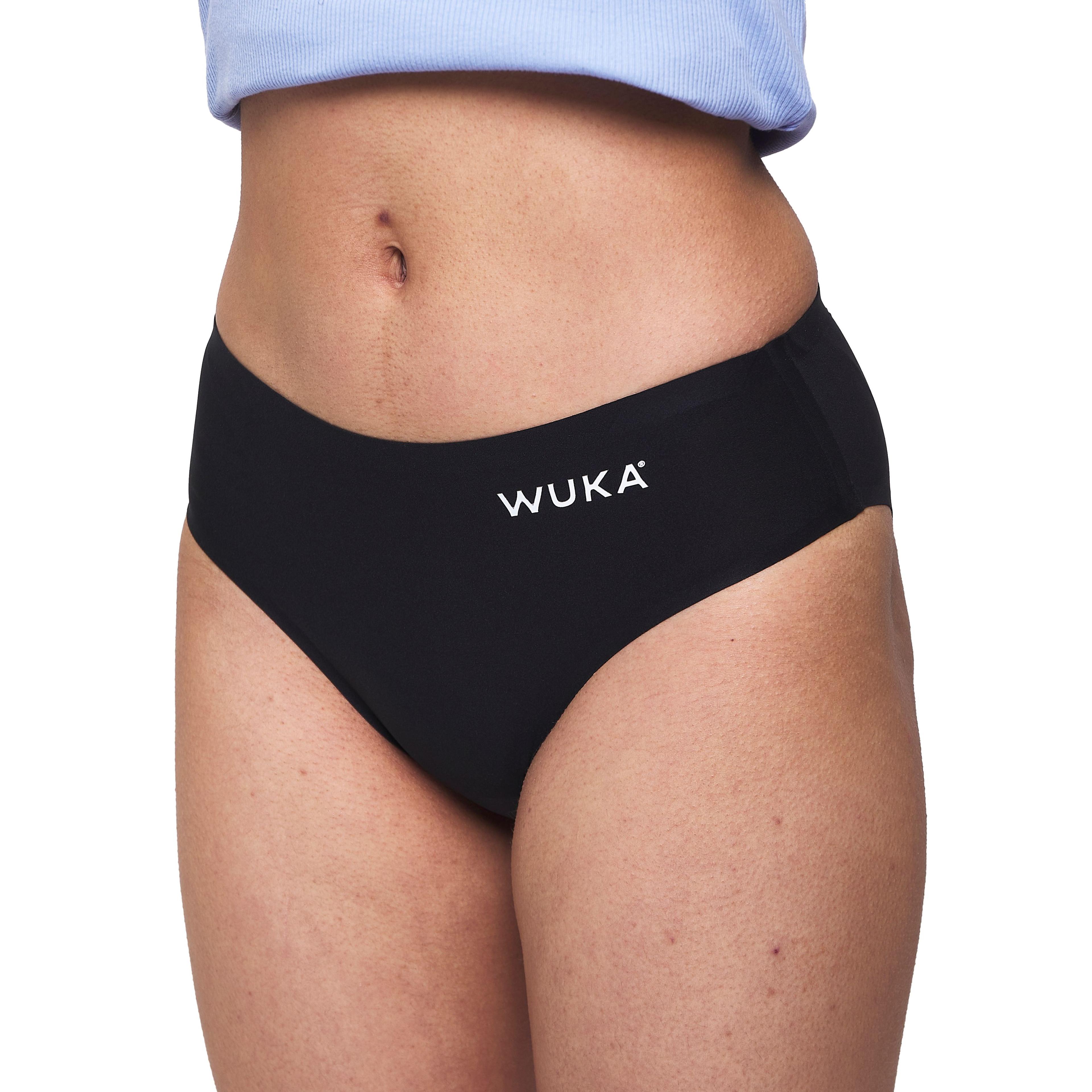 WUKA Teen Stretch Seamless Black Heavy Flow Period Pants S-L