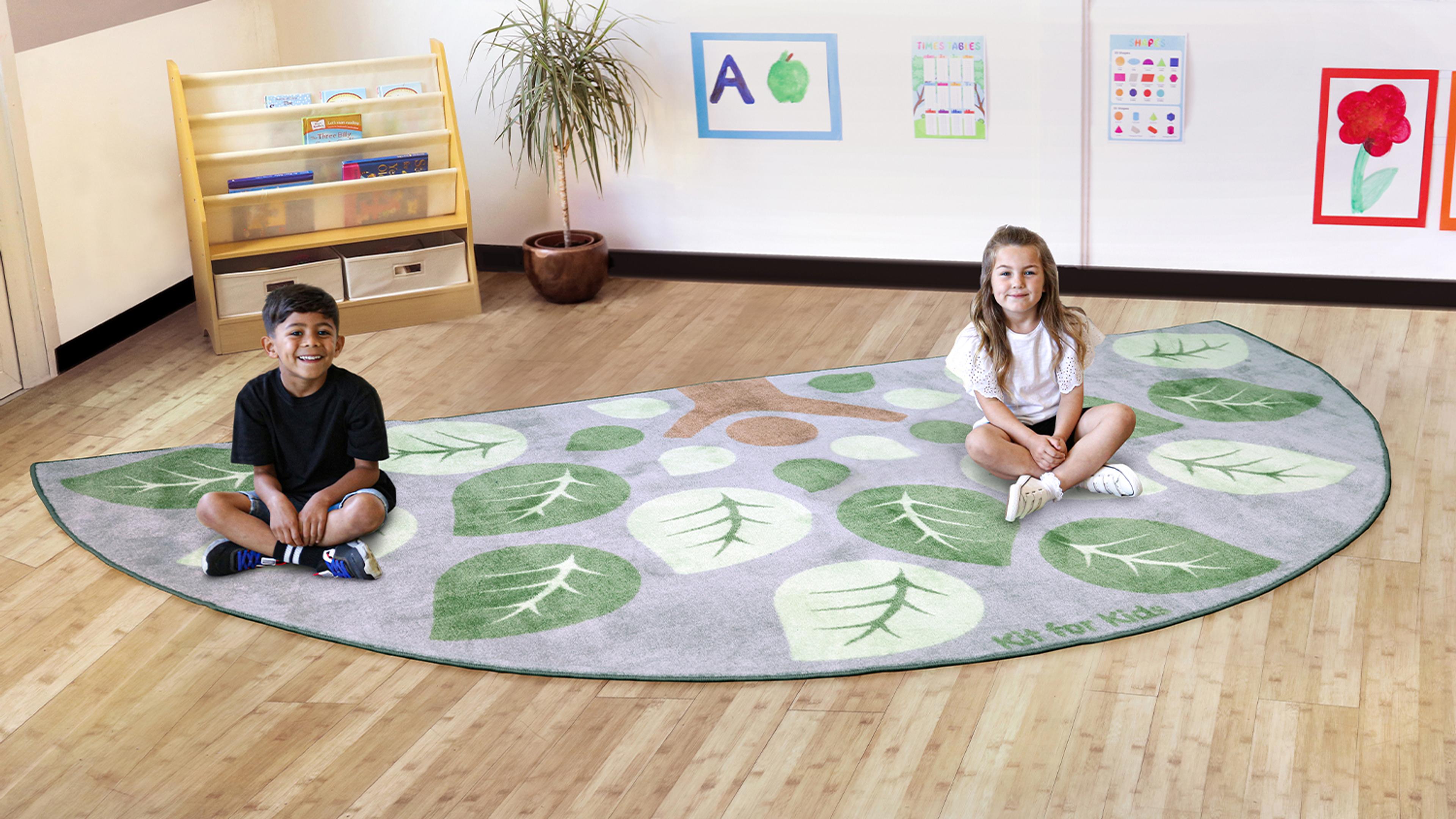 Kit for Kids Natural World Semi-circle Carpet 3 x 1.5m