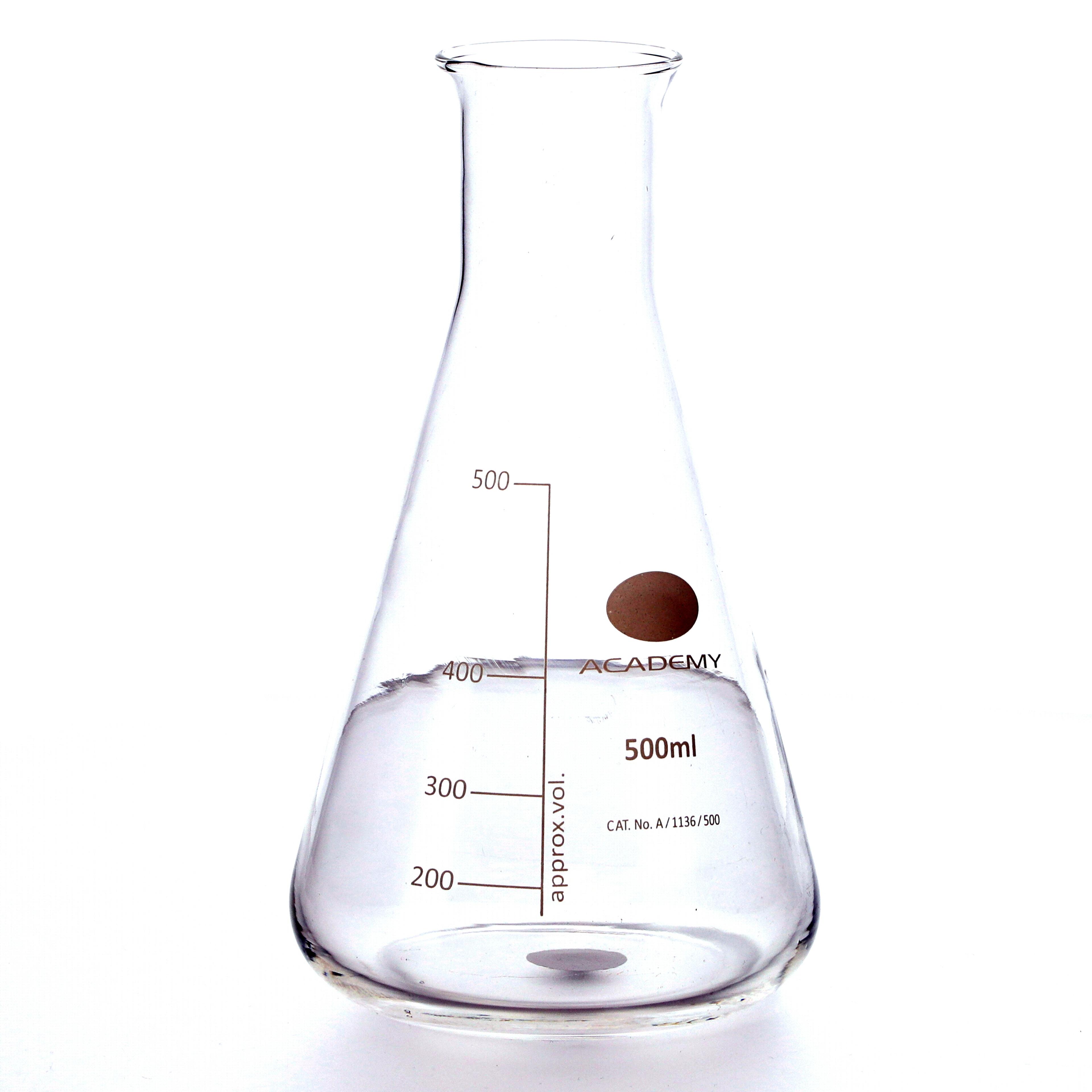 Academy Narrow Mouth Conical Flask - 500ml - Pack of 6
