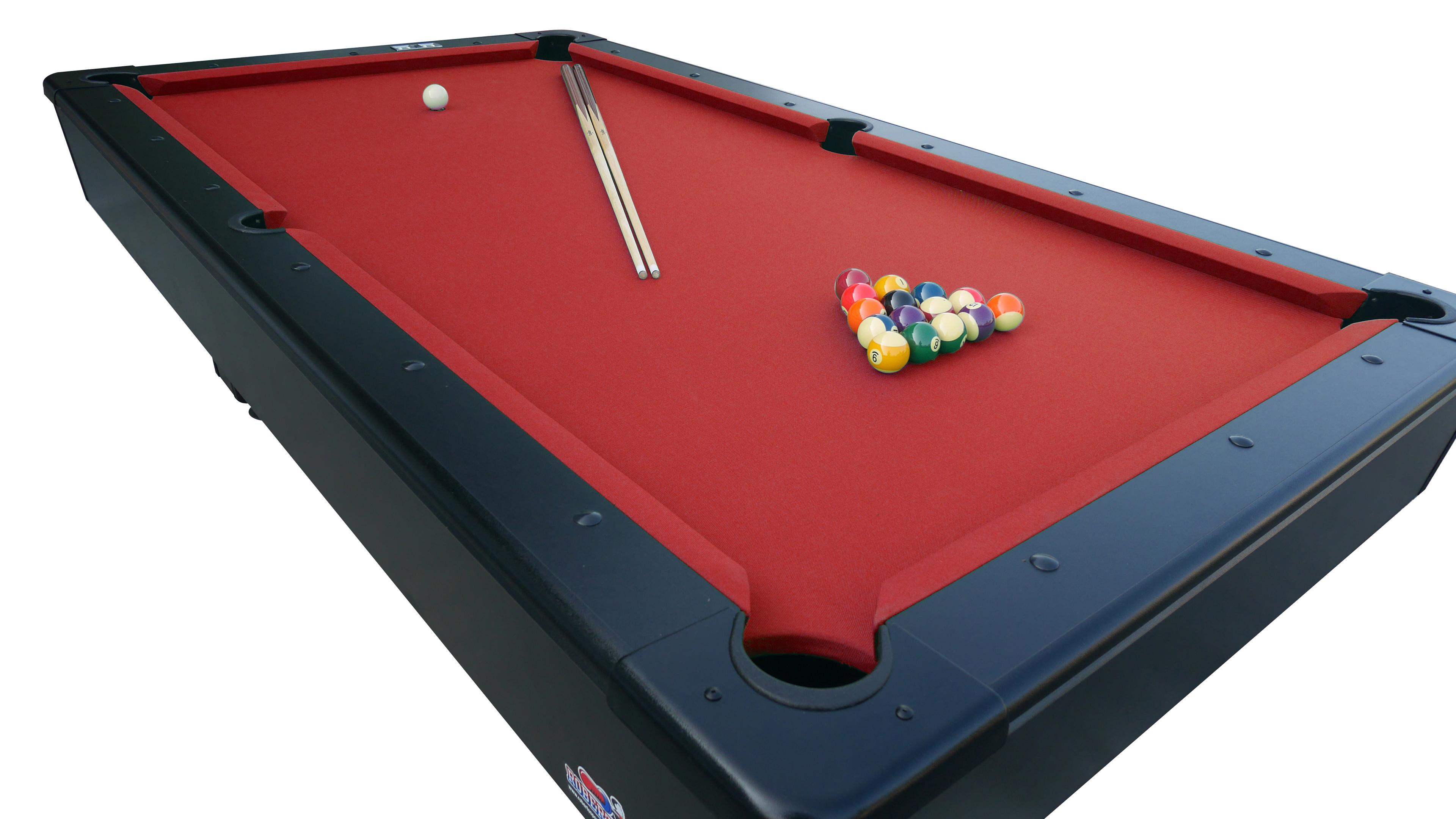 Roberto First Pool Table - Red - 8ft