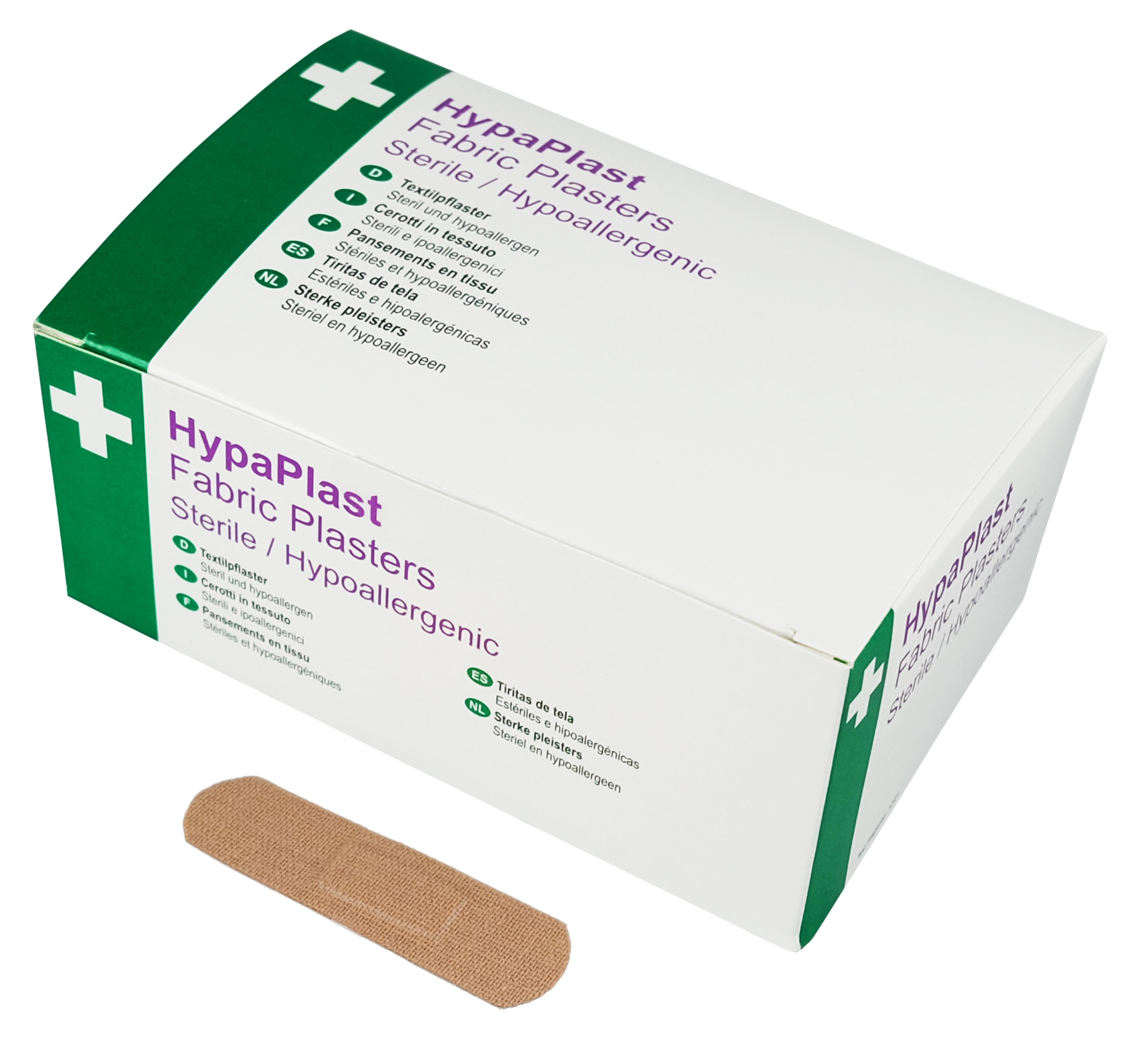 HypaPlast Heavy Duty Fabric Plasters - 7.2x2.5cm - Pack of 100
