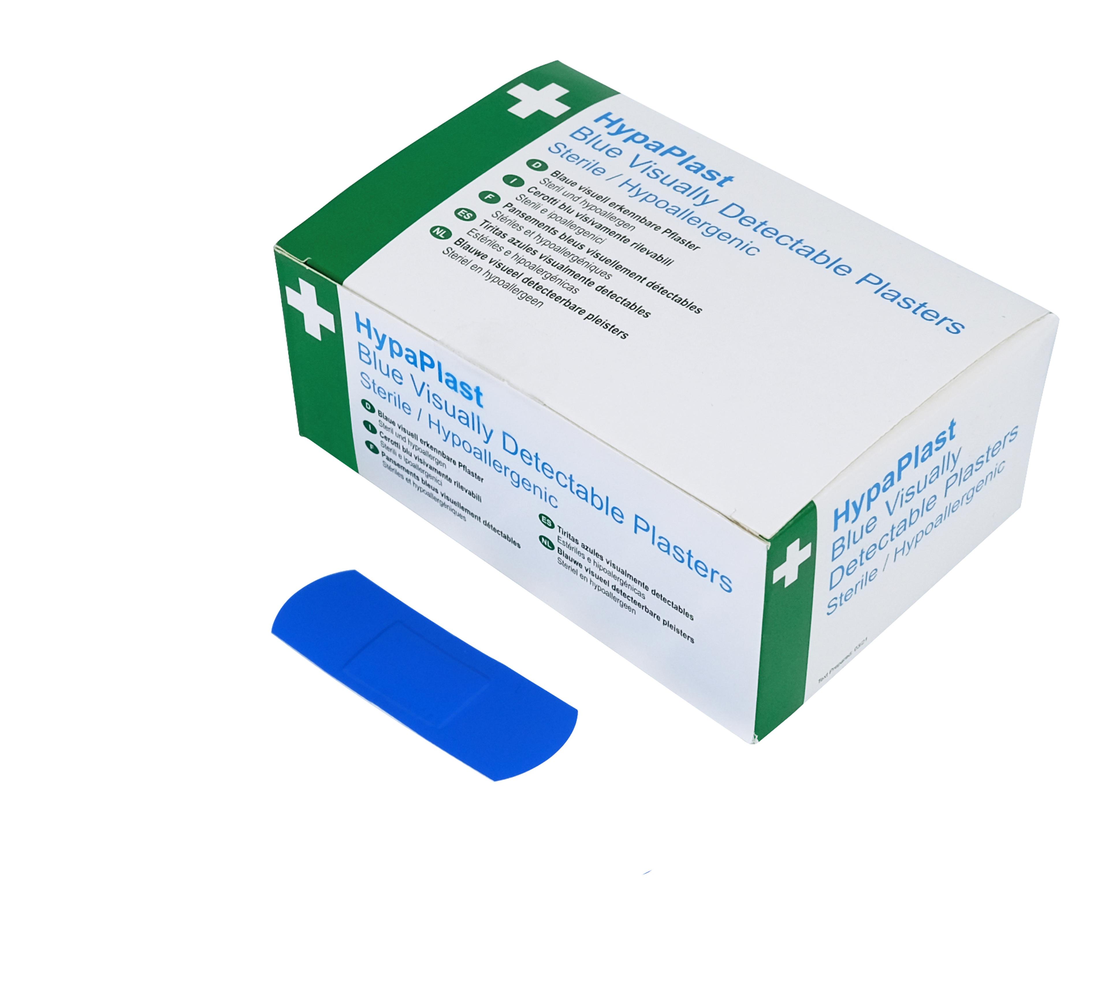 HypaPlast Blue Visible Detectable Plasters Pack of 100
