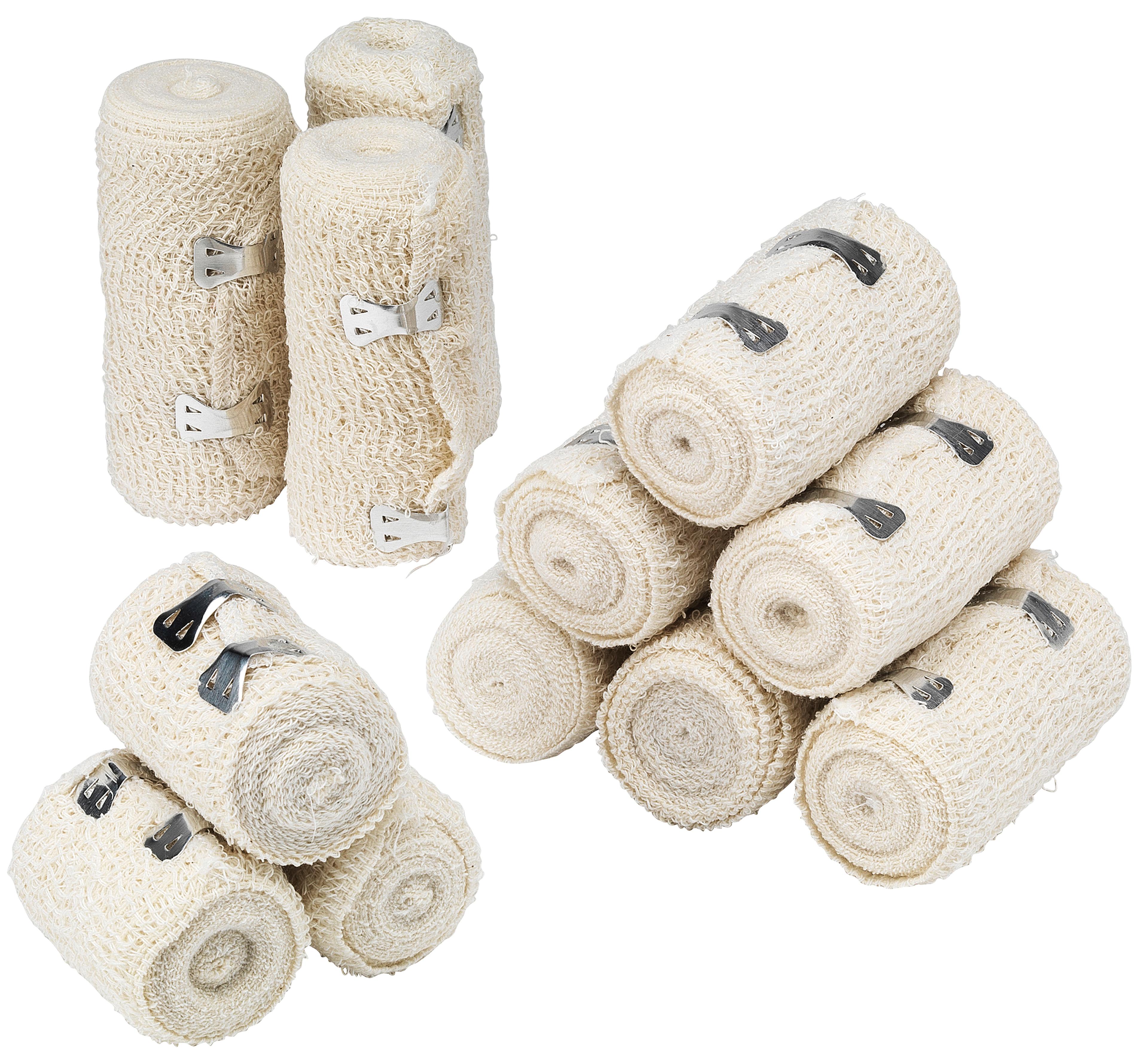 HypaBand Crepe Cotton Bandages Assorted - Pack of 12 