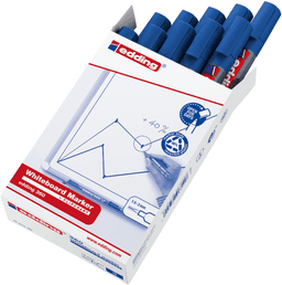 edding 360 Whiteboard Marker - Blue - Bullet Tip - Pack of 10