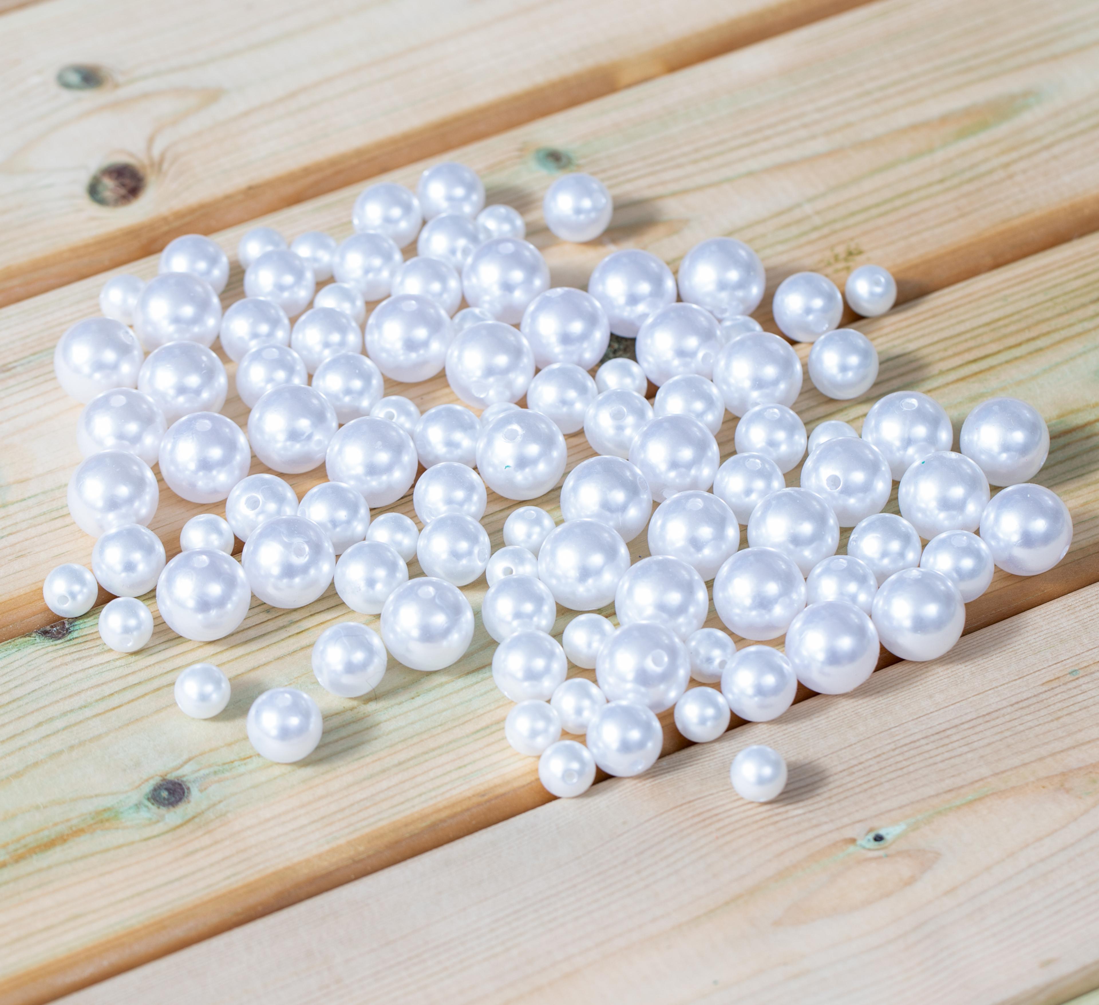 Pearlescent Like Beads - White from Hope Education - Pack 100 