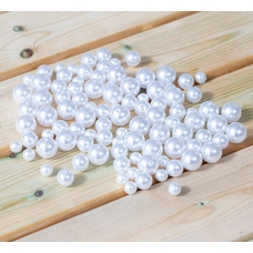 Pearlescent Like Beads - White from Hope Education - Pack 100 