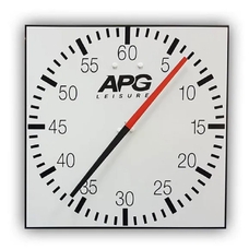 APG Pace Clock - White/Black - 80cm